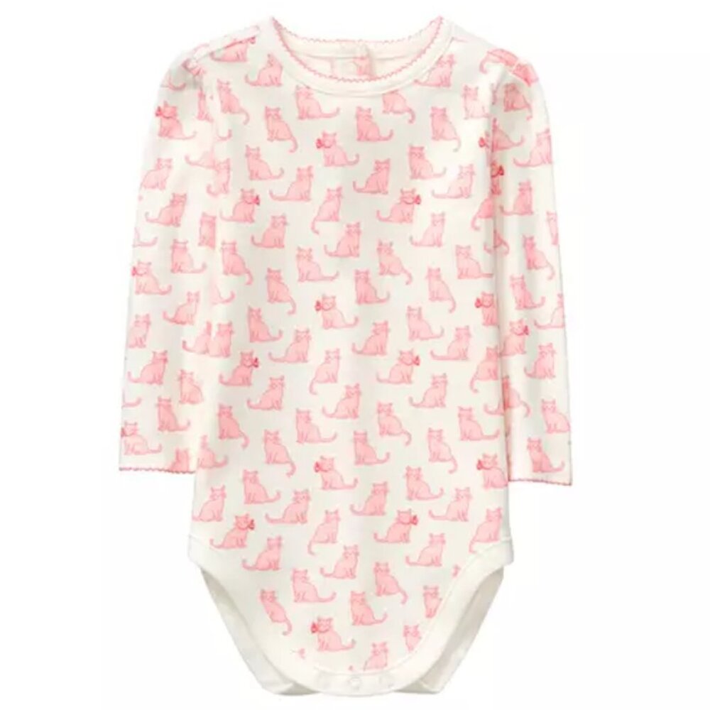 Janie and Jack Cat Bodysuit 3-6m